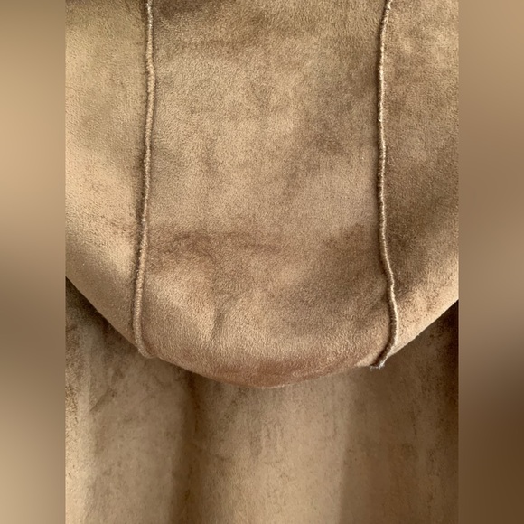 NWT MICHAEL KORS Faux Fur Brown Coat Snap Close Large Pockets Logo on Sleeve XL - Picture 4 of 16